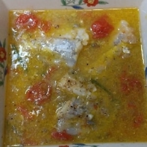スープを飲み干したい、タチウオのアクアパッツァ